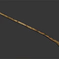 Ancient Handcrafted Wooden Weapon Staff With Textured Surface Isolated On Dark Background