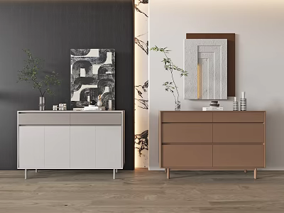 Modern Entrance Cabinet End View Cabinet Shoe Cabinet Side Cabinet 3d model
