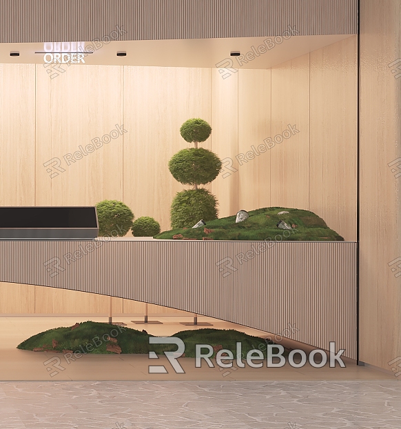 Modern Reception Desk Front Desk model