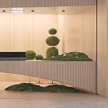 Modern Reception Desk Front Desk 3d model