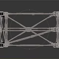 Sturdy Industrial Metal Folding Grid Platform Frame With Heavy Duty Structure