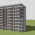Modern Multi storey Residential Building With Glass Windows Balconies And Exterior Design