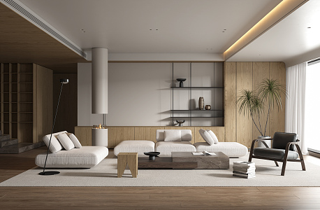 Modern Poliform living room 3d model