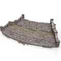 Ancient Stacked Stone Architectural Ruins With Curved Design And Weathered Surfaces