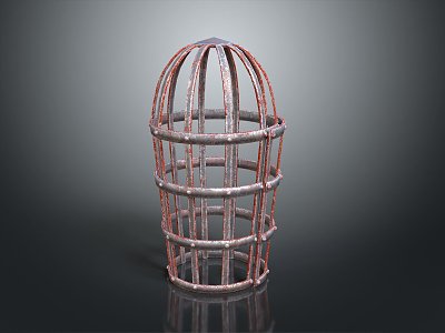 Cage Underground Cage Birdcage Iron Cage Large Iron Cage Animal Cage Wooden Cage Container model