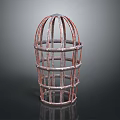 Modern Cylindrical Metal Grid Storage Basket For Daily Life Home Decor
