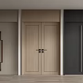 Modern Double Doors With Different Color Designs And Stylish Handles For Home Interior