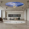 Indoor Sports Fitness Training Space With Large Screen Green Field Simulation And Modern Interior Design
