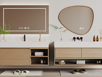 Modern bathroom cabinet 3d model