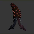 Two Headed Dragon Game Movie Character With Blue And Purple Spikes Glowing Eyes Sharp Teeth
