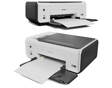 Modern Printers 3d model