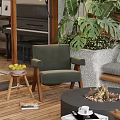 Roof Garden With Wooden Deck Lawn Area Sofa Seating Fire Pit And Lush Plants