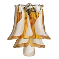 Colorful Glass Wall Lamps With Elegant Petal Shaped Design For Modern Decor