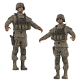 Modern Soldier Foreign Soldier 3d model