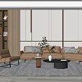 Modern Sofa Coffee Table Combination Sofa Coffee Table 3d model