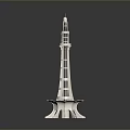 Detailed White Eiffel Tower Architectural Model With Intricate Structure And Base