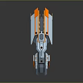 Modern Spaceship Spacecraft 3d model