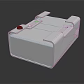 White Rectangular Technical Equipment With Functional Components And Smooth Surface