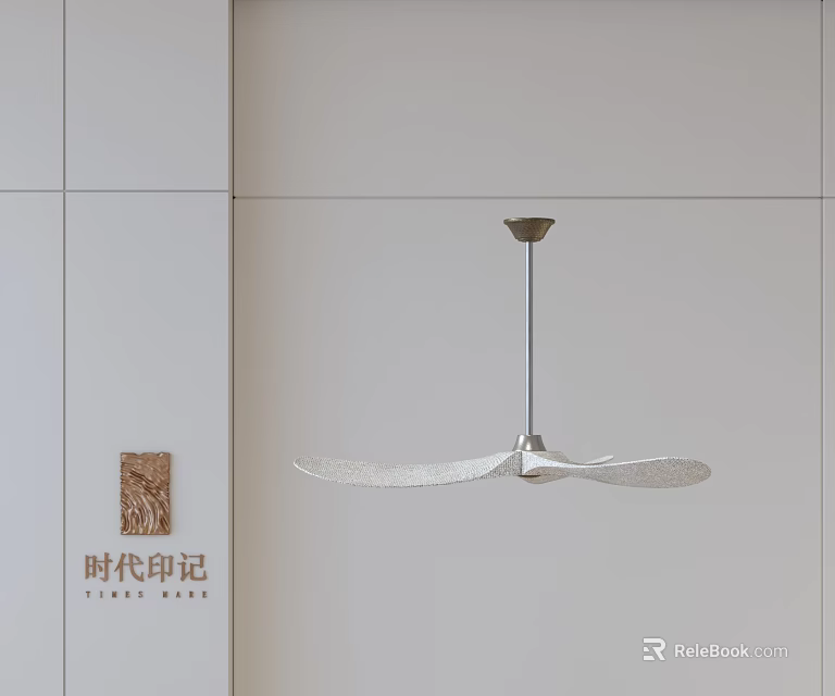 Elegant Modern Chandelier With Sleek Metal Frame And Leaf Shaped Design 3d model 