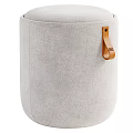 Light Luxury Sofa Stool Low Stool Round Stool 3d model