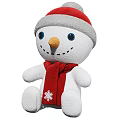 Festive Christmas Stuffed Toys Including Reindeer Gingerbread Man Santa Snowman And Bear With Scarves