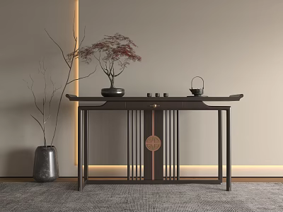 New Chinese Entrance New Chinese Entrance Partition 3d model