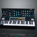 portable synthesizer mixer reverberator tuner mixer mixing equipment 3d model