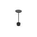 Modern Round Dining Table With Marble Tabletop And Black Stand Design