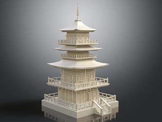 Chinese Pagoda 3d model