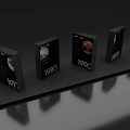 100th Anniversary Photo Spot With Black Display Cases And Historical Years 1917 1980 1990