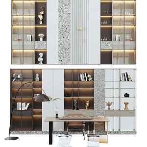 Modern Bookcase Decorative Cabinet 3d model