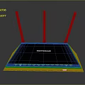 NETGEAR High Performance Wireless Router With Three Antennas Ethernet Ports And LED Indicators