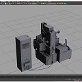 CNC EDM machine EDM machine CNC machine tool EDM machine 3d model
