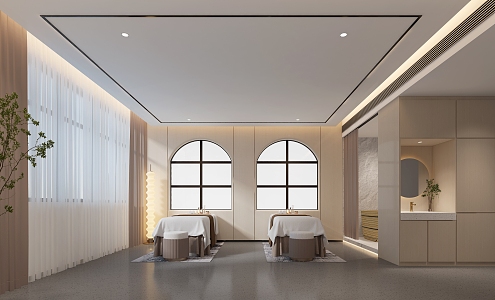 Modern SPA Beauty Salon Room Health Club Room 3d model