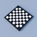 Chess Entertainment With Black And White Chess Pieces On Classic Chessboard
