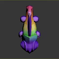 Lizard Anime Lizard Chameleon Cartoon Lizard Reptile Cold Blooded Animal Reptile Class 3d model