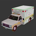 White FD NY Ambulance With Emergency Lights And Rescue Features