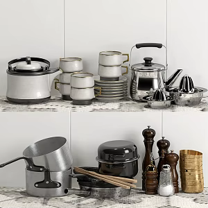 Modern Kitchen Utensils Kitchen Utensils Combination 3d model
