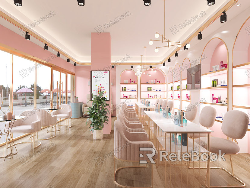 Light Luxury Nail Shop model