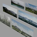 Various Scenic Photos Featuring City Landscapes Natural Views And Architecture