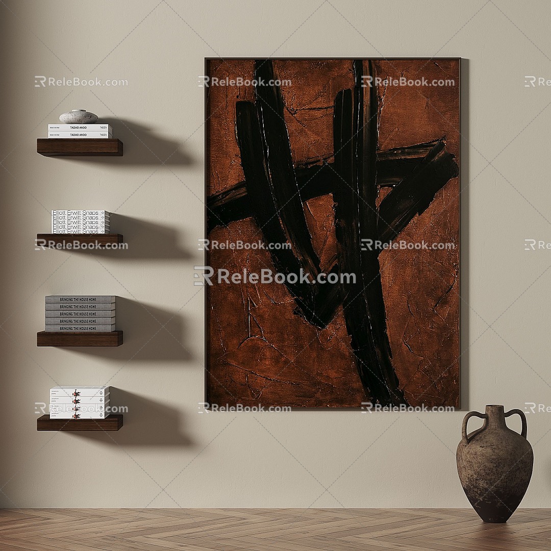 medieval abstract decorative painting model