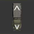 Green Military Truck With Canvas Covered Cargo Area White V Markings And Six Wheel Design