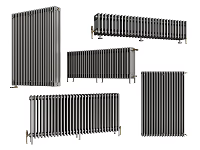 Various Modern Radiator Designs for Home Heating Systems 3d model
