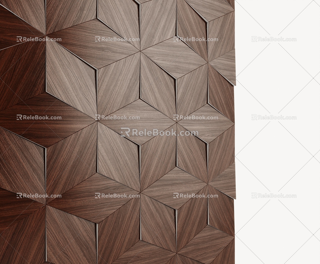 Modern Light Luxury Solid Wood Background Wall Decorative Wall Solid Wood Background Wall 3d model