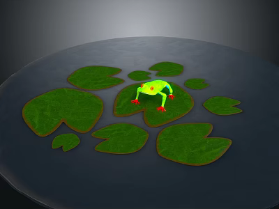 Frog Poison Frog Game Frog Reptile Cold Blooded Animal Reptile 3d model