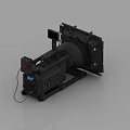 Professional Digital Camera Equipment With High Definition Lens And Control Panel 3d model