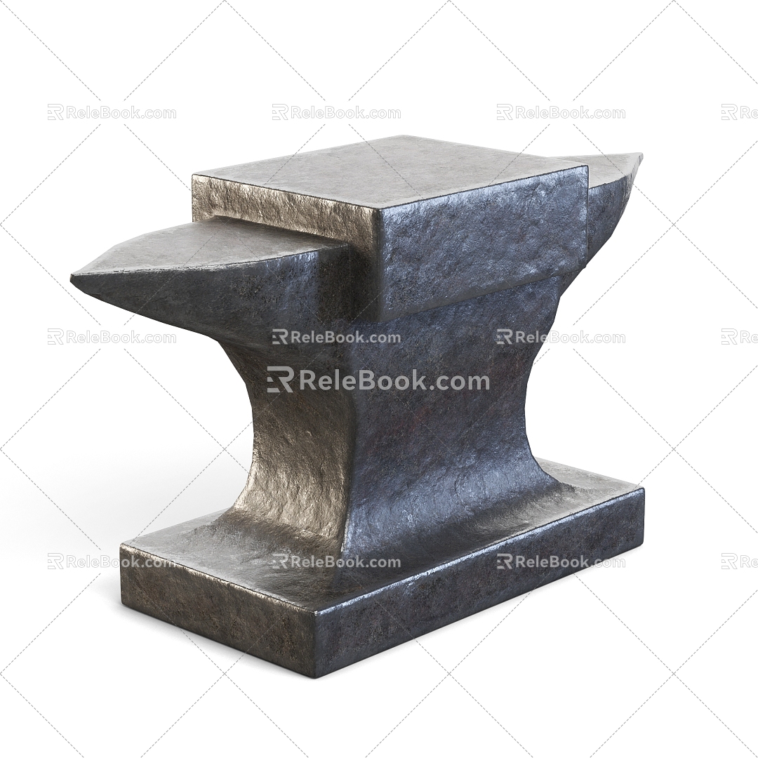 Forging Anvil Cast Steel Sheep Horn Anvil Factory Fitter Forging Iron Anvil Anvil 3d model