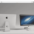 modern computer apple computer 3d model