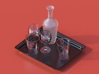 Modern Wine Glass Wine Ware 3d model