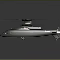 Modern Helicopter With Advanced Multiple Rotor System Sleek Dark Body And Aerodynamic Design